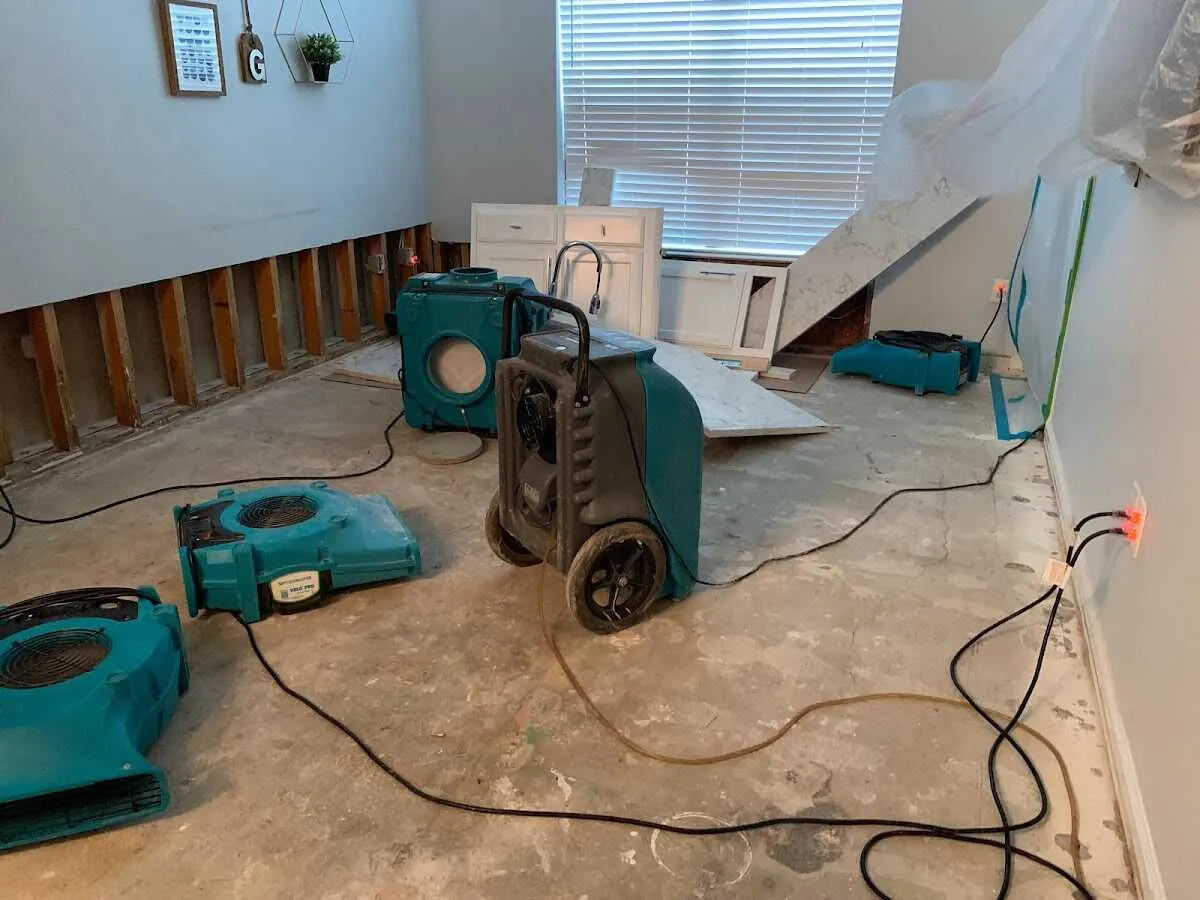 Dehumidifier in flood-cut room for Water Extraction & Removal in Silver Lakes